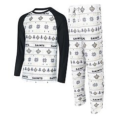 New Orleans Saints Concepts Sport Women's Plus Size Badge T-Shirt & Flannel  Pants Sleep Set - Black