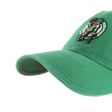 Women's '47 Kelly Green Boston Celtics Confetti Undervisor Clean Up Adjustable Hat