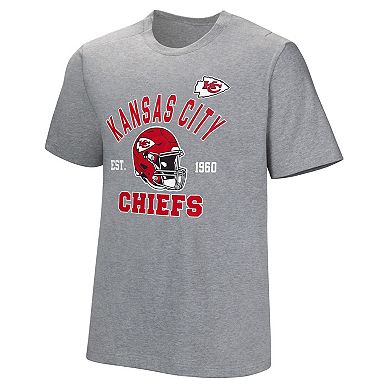 Men's Gray Kansas City Chiefs Tackle Adaptive T-Shirt