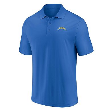Men's Fanatics Branded Powder Blue Los Angeles Chargers Component Polo