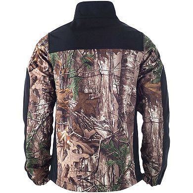 Men's Dunbrooke Realtree Camo/Black Los Angeles Rams Hunter Softshell Full-Zip Jacket