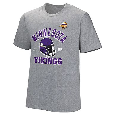 Men's  Gray Minnesota Vikings Tackle Adaptive T-Shirt