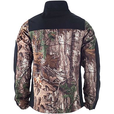 Men's Dunbrooke Realtree Camo/Black Los Angeles Chargers Hunter Softshell Full-Zip Jacket