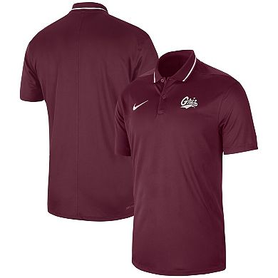 Men's Nike Maroon Montana Grizzlies 2023 Sideline Coaches Performance Polo