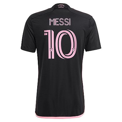 Men's adidas Lionel Messi Black Inter Miami CF 2023 La Noche Replica Jersey