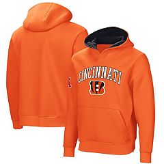 Cincinnati Bengals Black 47 Brand Team Elements Arch Headline Pullover  Hoodie