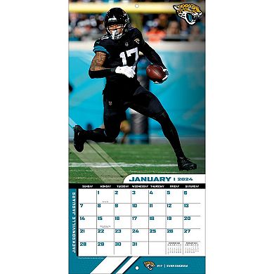 Jacksonville Jaguars 2024 12'' x 12'' Team Wall Calendar