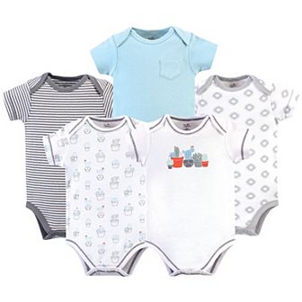 Organic Cotton Bodysuits 5 pk Cactus, Preemie