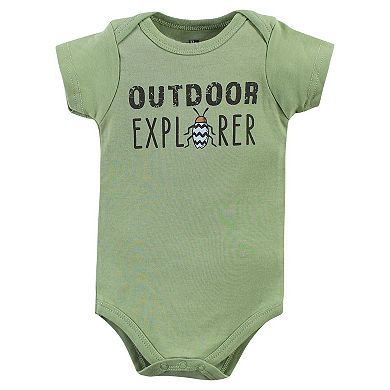 Hudson Baby Unisex Baby Cotton Bodysuits, Bugs 3-Pack