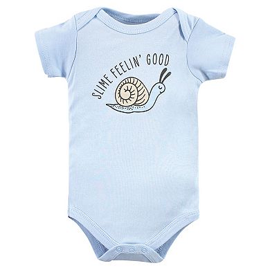 Hudson Baby Unisex Baby Cotton Bodysuits, Bugs 3-Pack