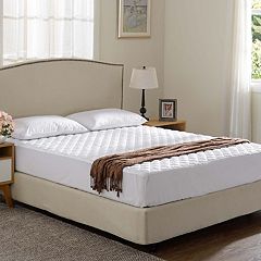 Emma + Oliver Full Size Hypoallergenic Mattress Pad with Deep Pockets and Quilted Cotton Top