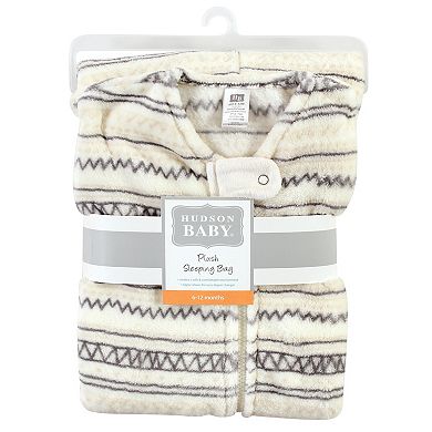 Hudson Baby Plush Sleeveless Sleeping Bag, Sack, Blanket, Stripe Print
