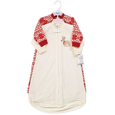 Infant Long-Sleeve Fleece Sleeping Bag, Reindeer, 0-9 Months