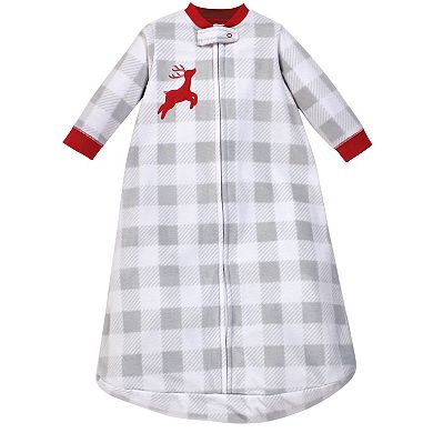 Infant Long-Sleeve Fleece Sleeping Bag, Santas Sleigh, 0-9 Months
