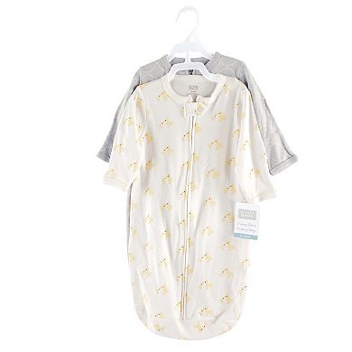 Hudson Baby Infant Cotton Long-Sleeve Wearable Sleeping Bag, Sack, Blanket, Duck