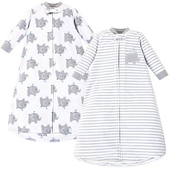 Infant Long-Sleeve Fleece Sleeping Bag, Elephants, 0-9 Months