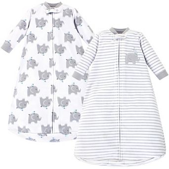 Infant Long-Sleeve Fleece Sleeping Bag, Elephants, 0-9 Months