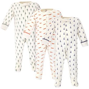Baby Organic Cotton Zipper Sleep and Play 3 pk Cactus, Preemie