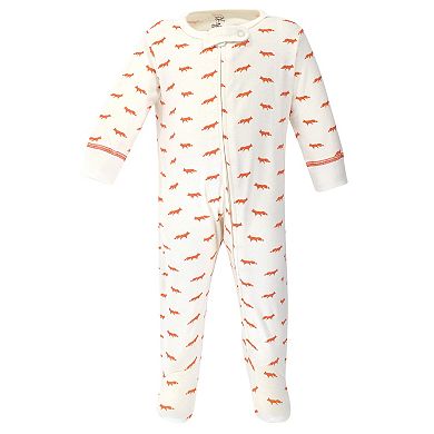 Baby Organic Cotton Zipper Sleep and Play 3pk, Cactus, Preemie