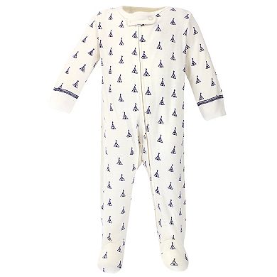 Baby Organic Cotton Zipper Sleep and Play 3pk, Cactus, Preemie