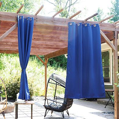 Sunnydaze Outdoor Blackout Curtain Panel - Set of 2