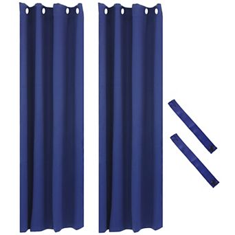 Sunnydaze Outdoor Blackout Curtain Panel - Set of 2