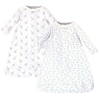 Touched by Nature Baby Organic Cotton Long-Sleeve Wearable Sleeping Bag, Sack, Blanket, Little Giraffe