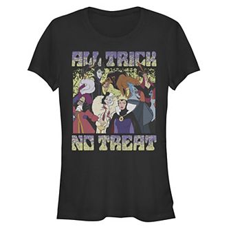 Disney Villains All Trick No Treat Juniors' Fitted Graphic Tee