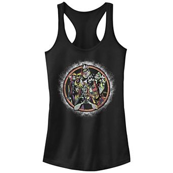 Disney Villains Glowing Badge Juniors' Racerback Tank Top