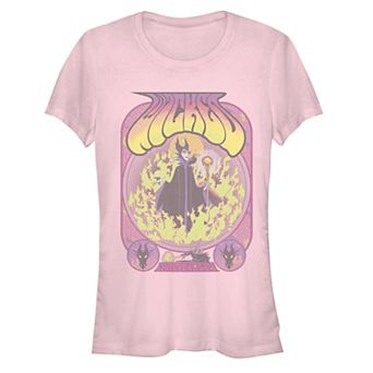 Disney Villains Sleeping Beauty Maleficent Wicked Poster Juniors' Graphic Tee