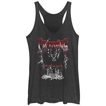 Disney Villains Fantasia Chernabog Metal Poster Juniors' Tri-Blend Racerback Tank Top