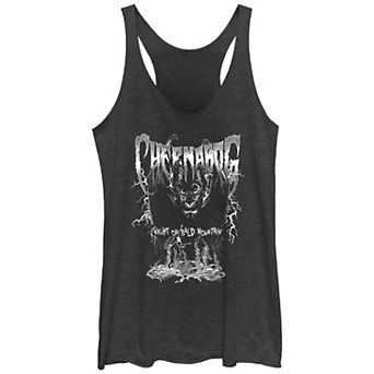 Disney Villains Fantasia Chernabog Metal Poster Juniors' Tri-Blend Racerback Tank Top