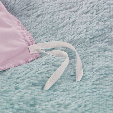 Intelligent Design Talia Ombre Shaggy Faux Fur Duvet Cover Set