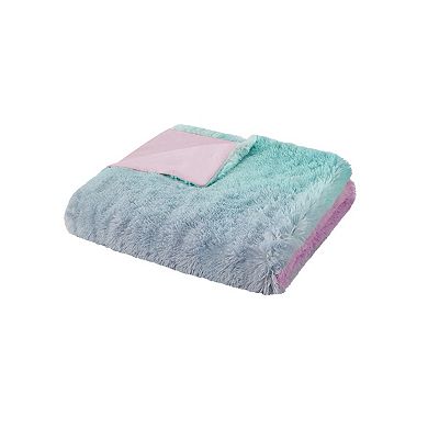 Mi Zone Talia Ombre Shaggy Faux Fur Duvet Cover Set