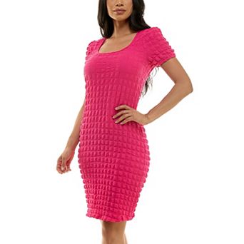 Women's Nina Leonard Popcorn Knit Sheath Dress