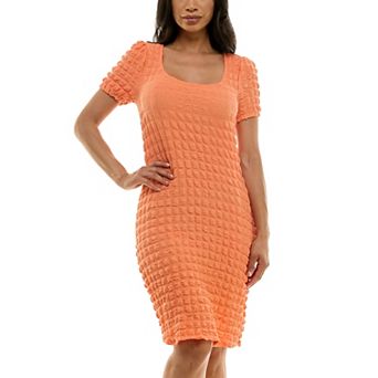 Women's Nina Leonard Popcorn Knit Sheath Dress