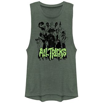 Disney Villains Lineup All Tricks Juniors' Graphic Tank Top