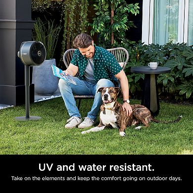 Shark FlexBreeze Outdoor & Indoor Fan with InstaCool Misting attachment. Portable, Quiet, Powerful (FA222)