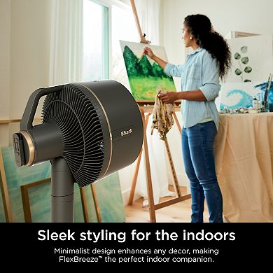 Shark FlexBreeze Outdoor & Indoor Fan with InstaCool Misting attachment. Portable, Quiet, Powerful (FA222)