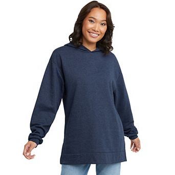 Women's Hanes® EcoSmart Fleece Tunic Hoodie