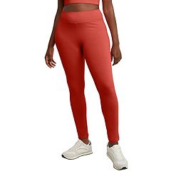 Mixit Leggings Woman Medium Red Floral Full Length Knit Stretch Yoga Pant  NWT