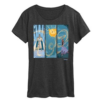 Disney's Wish Asha and King Magnifico Women's Panel Graphic Tee