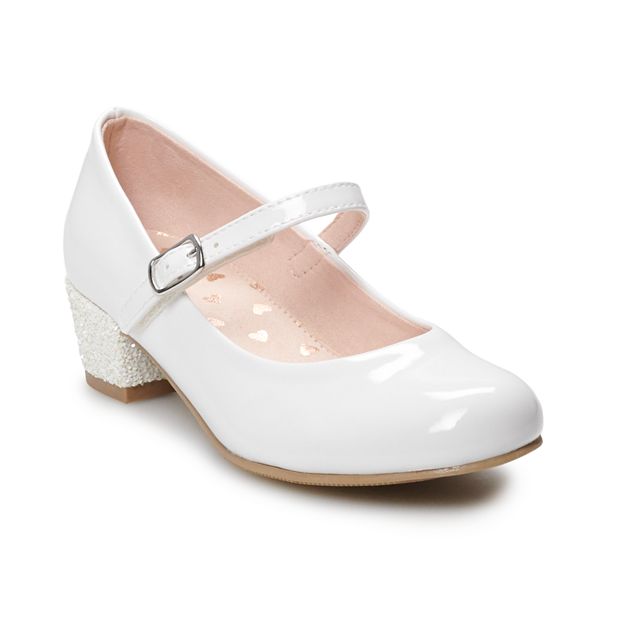 So Claudie Girls' Mary Jane Heels, Girl's, Size: 5, White
