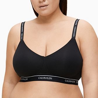 Plus Size Calvin Klein Archive Logo Lightly Lined Bralette QF5951