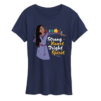 Disney's Wish Asha and Star Women's Strong Heart Graphic Tee
