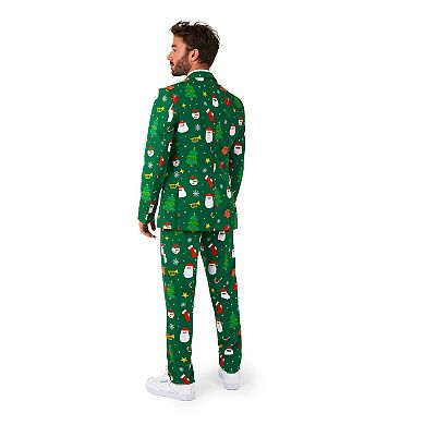 Men's OppoSuits Modern-Fit Christmas Suit & Tie Set
