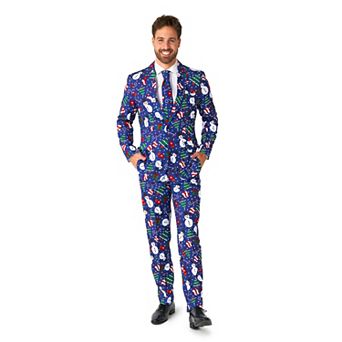 Men's Suitmeister Christmas Snowman Slim Fit Suit