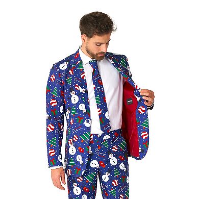 Men's Suitmeister Christmas Snowman Slim Fit Suit