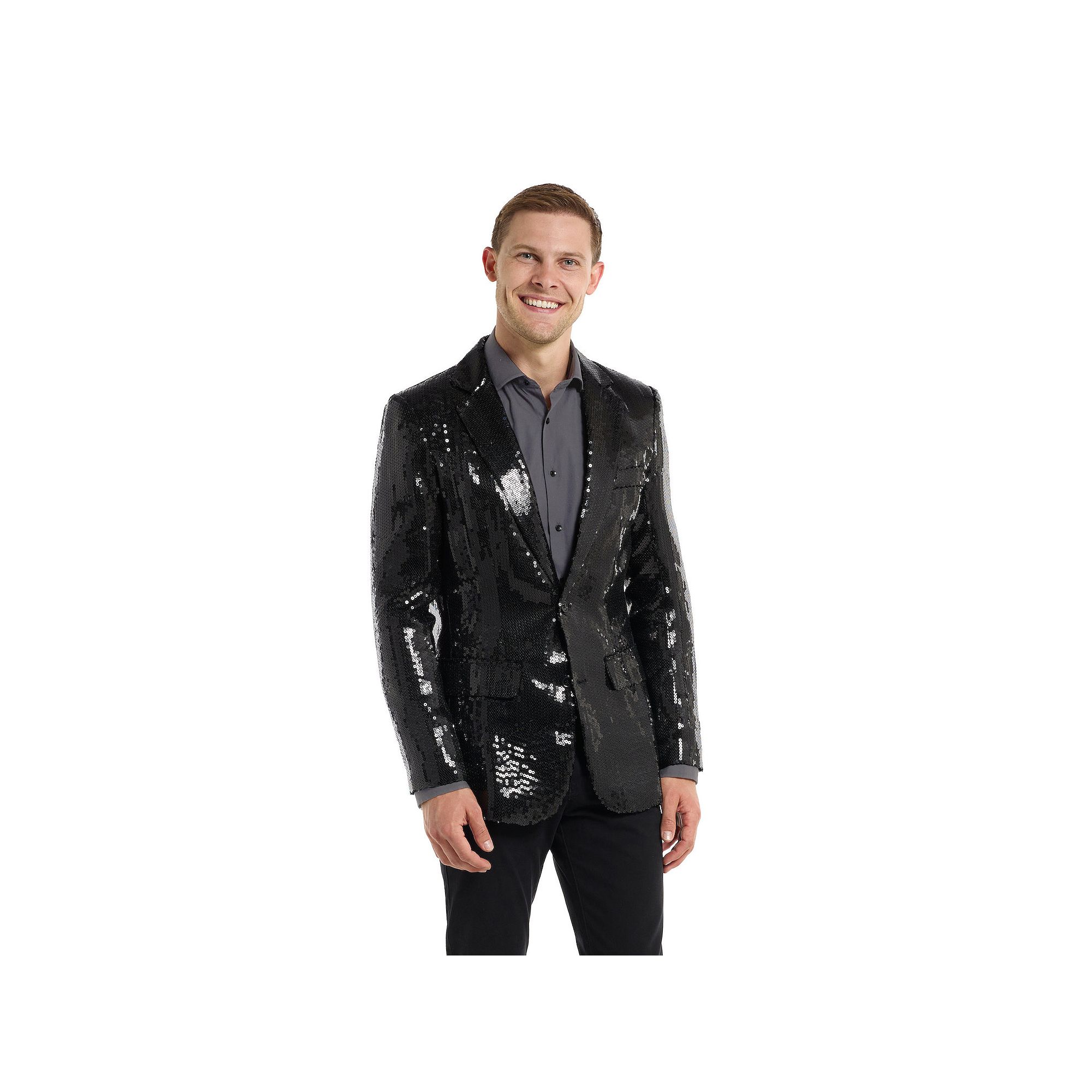 Mens Suitmeister Christmas New Years Eve Party Blazer, Size: XXL, Sequins 