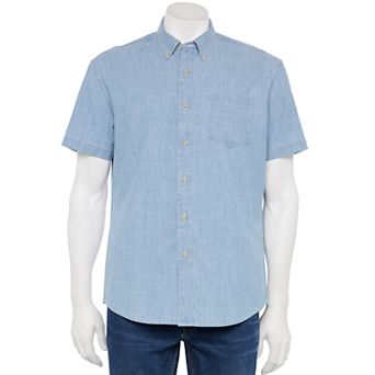 Men's Sonoma Goods For Life® Adaptive Short Sleeve Perfect Length Shirt